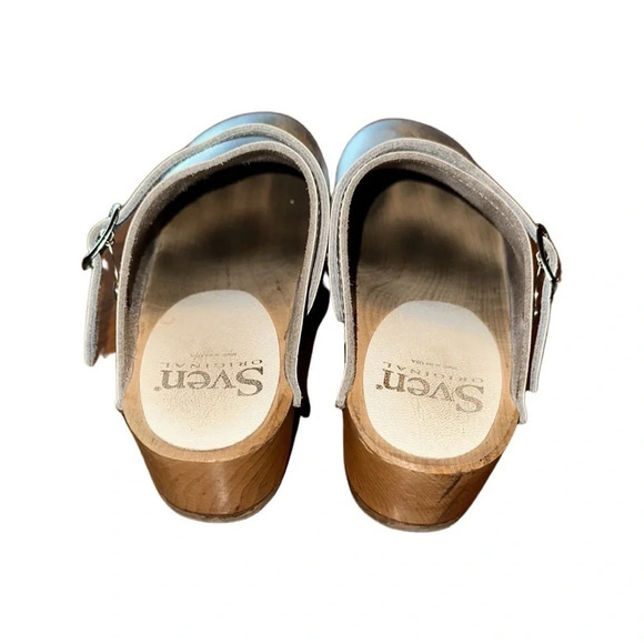 Sven Girl's Clog Silver Sling Strap Size 31/1 - Picture 5 of 8